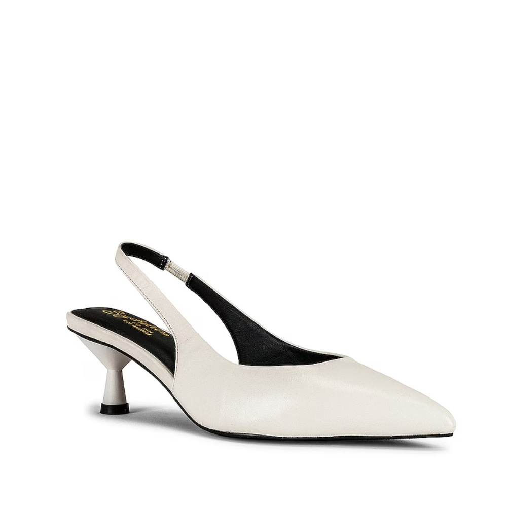 Seychelles Brooklyn Kitten Heel in White
